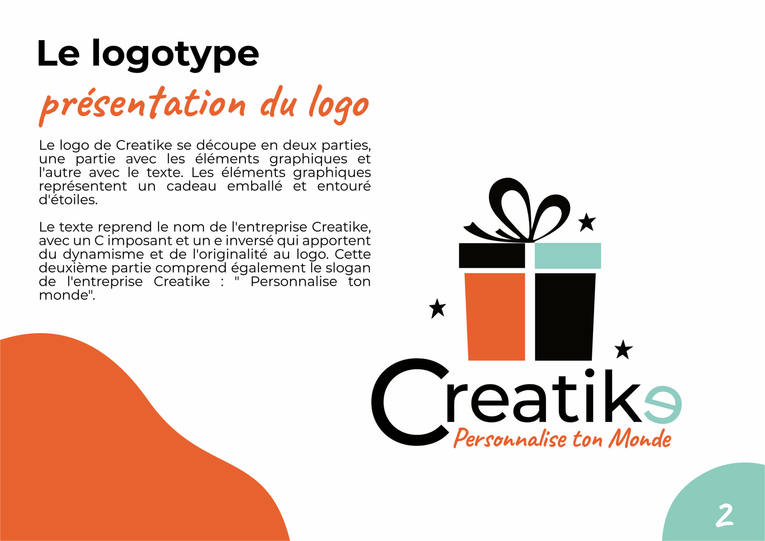 Identité graphique - format document p2 - Creatike - créé(e) par Camille Laot